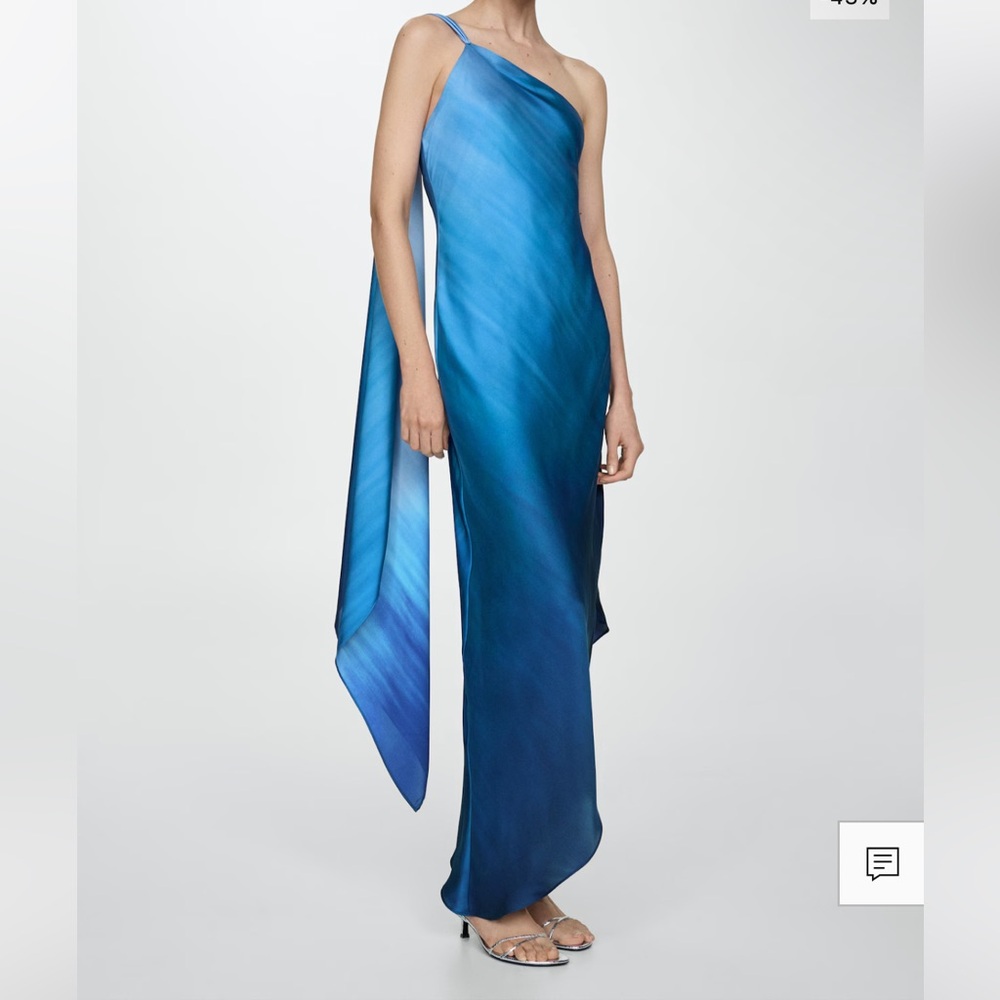 Mango blue gradient dress